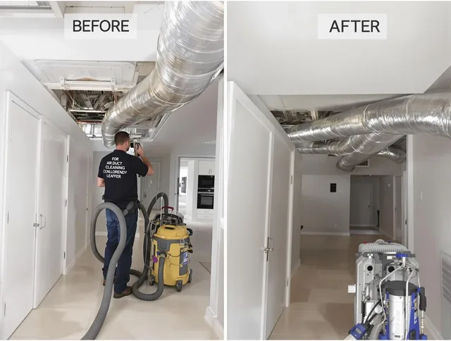 Central Falls Air Duct Cleaning professional performing thorough air duct cleaning in Central Falls