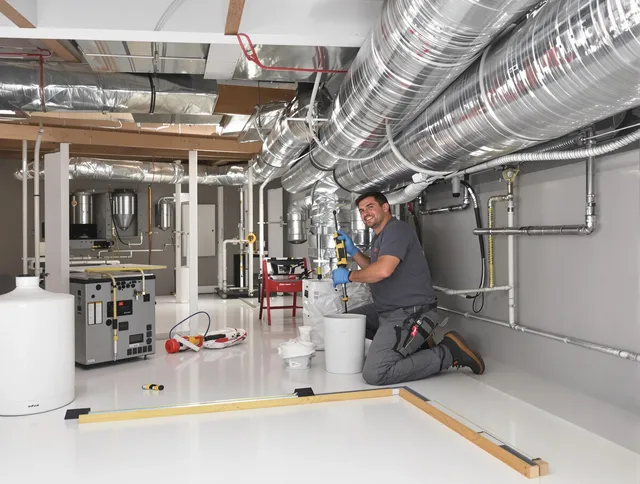 Professional duct sealing service by Central Falls Air Duct Cleaning in Central Falls