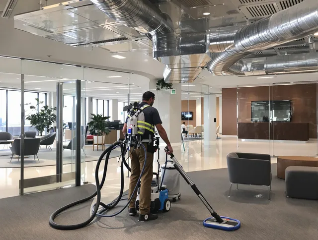 Commercial duct cleaning service by Central Falls Air Duct Cleaning in Central Falls