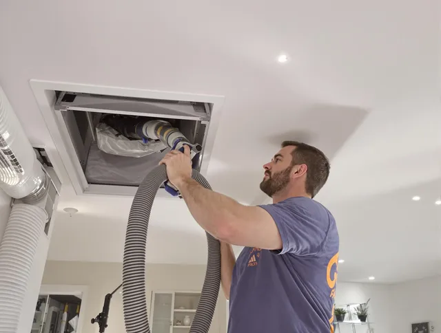 Precision indoor duct cleaning by Central Falls Air Duct Cleaning in Central Falls